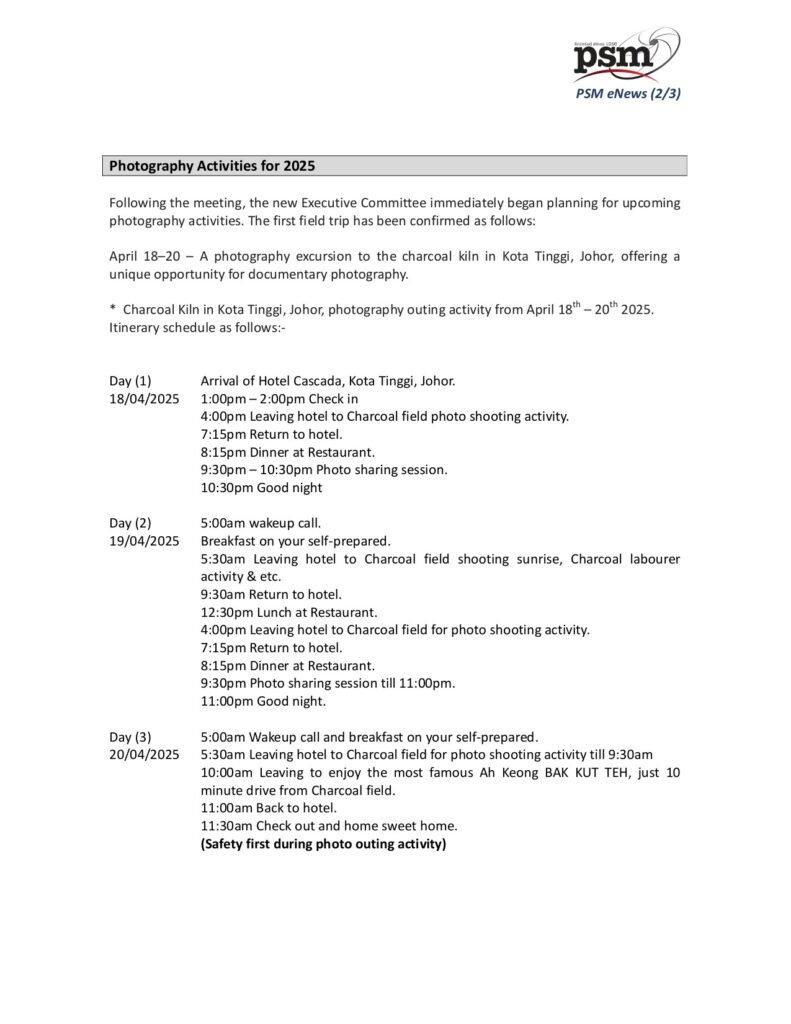 PSM eNews April 2025